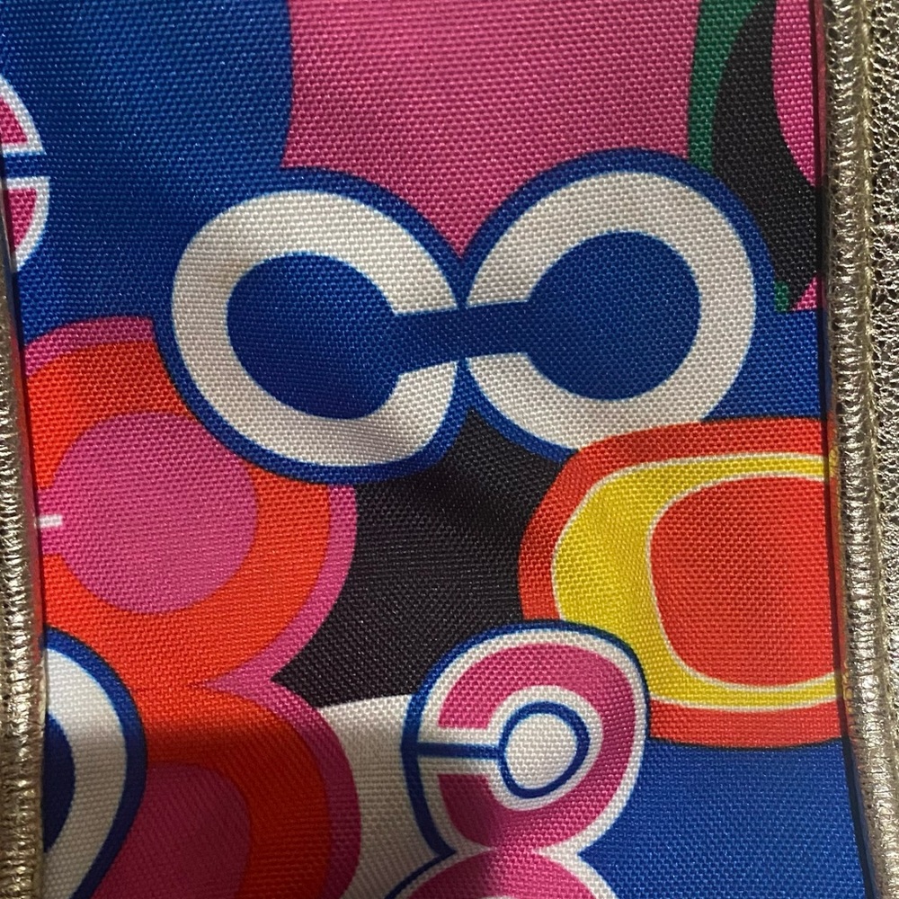 Genuine Coach multi colored purse